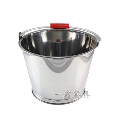 一鑫餐具【白鐵水桶 34公分】ST水桶熱水桶湯桶不鏽鋼水桶不銹鋼水桶