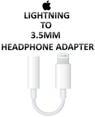 【原廠吊卡盒裝】蘋果 APPLE Lightning 對 3.5 公釐耳機插孔轉接器 3.5mm