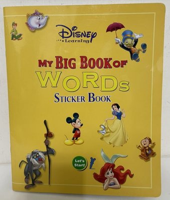 寰宇迪士尼美語 My Big Book of Words （一本書） 點讀書　貼紙書米奇筆 米妮筆 可點讀　Disney
