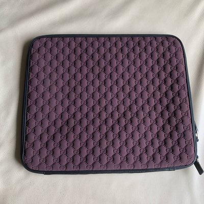 [熊熊之家3] 保證全新正品 GUCCI 紫藕色 大型  筆電包 電腦包 IPAD包  筆電專用袋