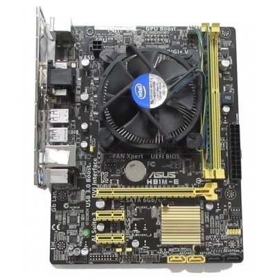 華碩 H81M-E 主機板+Intel Pentium G3240 處理器、整套附擋板與風扇『 自取價優惠 1200 』
