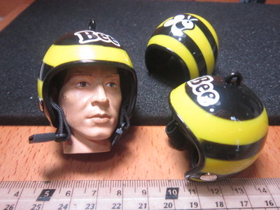 RJ1休閒部門 BEE搞笑蜜蜂款1/6四分之三罩安全帽一頂 mini模型(有突耳孔 未切裁) 不是真人用的