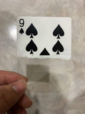 [fun magic] 半張透明牌 gaff deck 特殊印刷牌