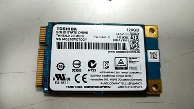【光華維修中心】東芝 TOSHIBA MSATA介面 SSD 固態硬碟 128GB(拆機良品 保固七天)