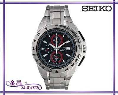 SEIKO # SNAB07P1 7T62-0HG0 粗曠三眼計時腕錶 全新正品平行輸入(黑)＊24-WATCH_金昌
