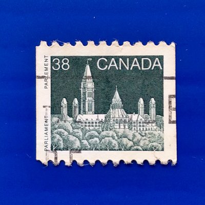【大三元】美洲舊票-加拿大1989年國會大廈郵票-銷戳票1全1套(22)