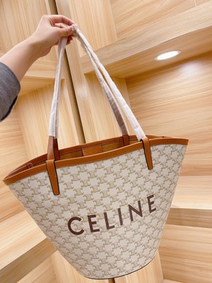 現貨-CELINE Soft16 Tote包 水桶包 新品購物袋 腋下包 手提包 尺寸：28 31cm 含購證簡約