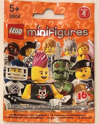 (JEFF) LEGO 8804 Minifigures 外袋 第四代 第4代 抽抽樂 人偶包