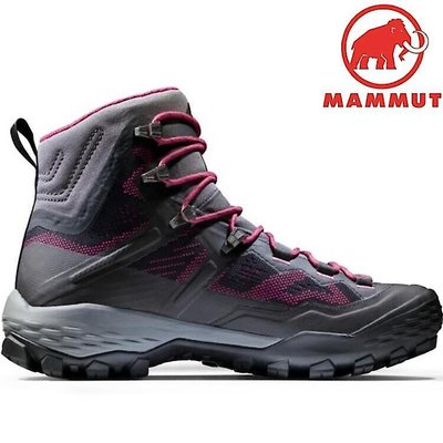 Mammut 長毛象 Ducan High GORE-TEX女款高筒登山鞋3030-03480 00309 幻影黑/桃紅