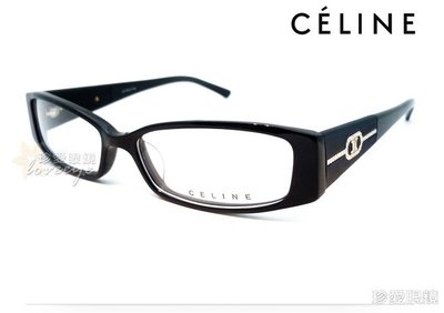 【珍愛眼鏡館】CELINE 賽琳 時尚典雅水鑽設計光學眼鏡 VC1674S 黑 公司貨正品超值特惠 # 1674