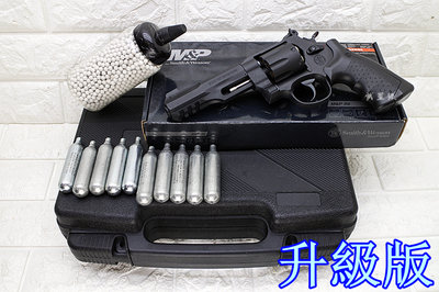 台南 武星級 UMAREX Smith &amp; Wesson R8 左輪 CO2槍 升級版 優惠組D ( M&amp;P左輪槍轉輪