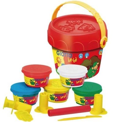 【M&B 幸福小舖】【義大利 GIOTTO】幼兒超軟黏土禮物桶 黏土+工具組 送禮 禮盒