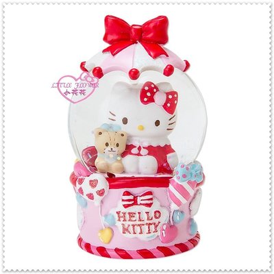 ♥小花花日本精品♥ Hello Kitty 雪人造型聖誕節雪球雪花球水晶球 抱小熊67874408