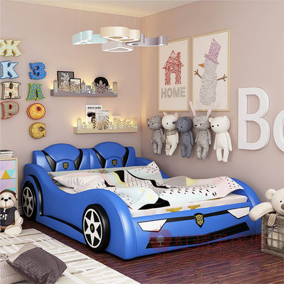[紅蘋果傢俱] 跑車系列 JYS-011床架 跑車床 造型床 兒童床 跑車型床 軟包床 賽車床 超跑床