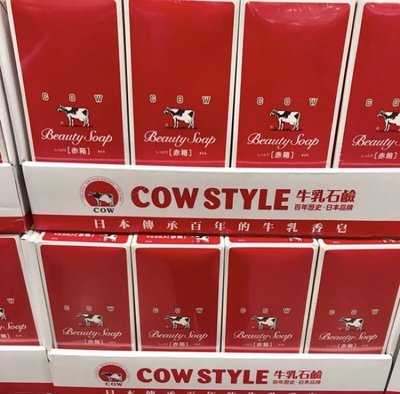 Costco好市多 日本 COW 牛乳石鹼玫瑰保濕型香皂 100gx18入