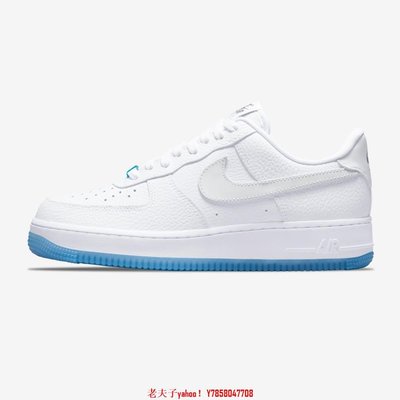 【老夫子】Nike Air Force 1 07 LX UV W White 白藍 熱感應 變色 DA8301-101鞋