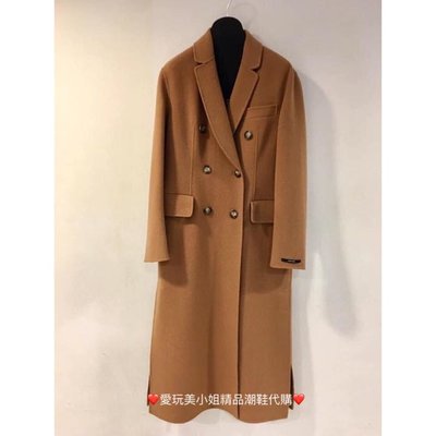 Max Mara 駝色 側開叉大衣