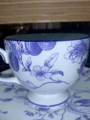 【二手】日本回流——韋奇伍德blue plum系列咖啡杯8528【铜都古董】 古董 老貨 擺件
