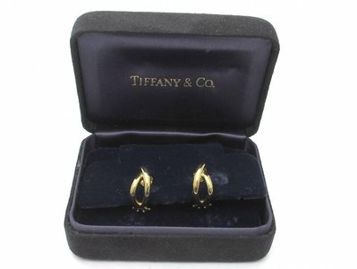 TIFFANY&Co. Paloma Picasso 18k金 Vintage 黃金耳環 耳夾