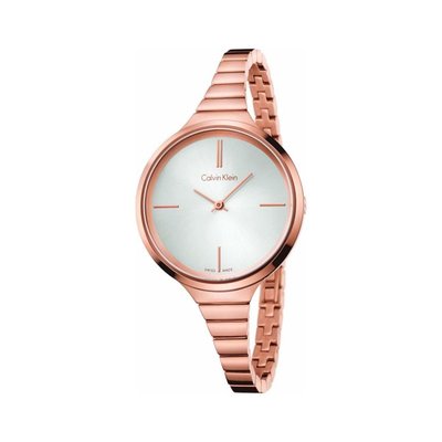 瑞士製 CK Calvin Klein 33折!玫瑰金現代極簡時尚精品手環手錶女錶K4U23626