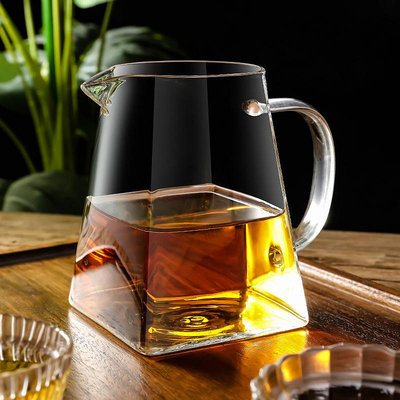 功夫茶具大小號公杯耐熱溫高硼硅玻璃加厚公道杯茶品茗杯泡茶杯子