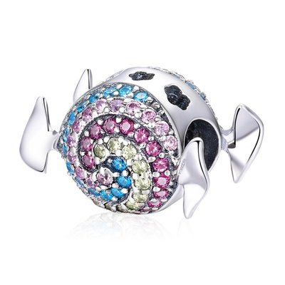 現貨Pandora 潘朵拉 925純銀手鏈配件彩色彩虹糖果串飾diy珠子個性散珠配飾歐美風明星同款熱銷