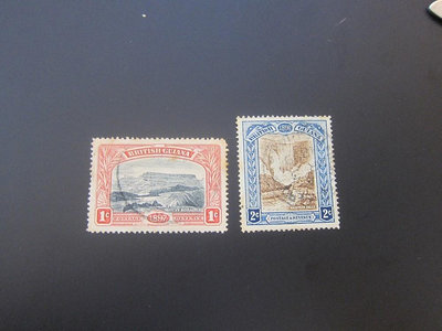 【雲品14】英屬幾內亞British Guinea 1898 Sc 152-53 MH 庫號#BP02 14817