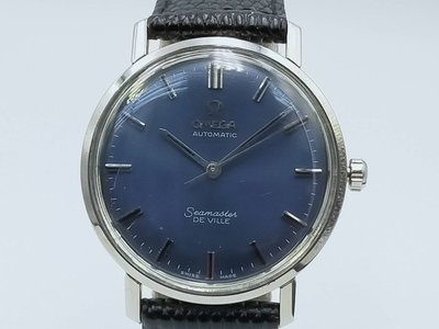 【發條盒子K0079】OMEGA 歐米茄 Seamaster 海馬 藍面自動不銹鋼經典男錶 14905 SC
