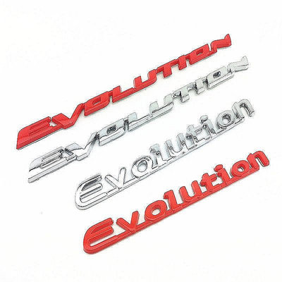 MITSUBISHI 三菱 Evolution Lancer EVO 汽車後備箱標誌貼紙汽車徽章車身側面外部裝飾配件