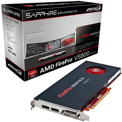 SAPPHIRE AMD FirePro V5900 藍寶科技專業顯示方案 繪圖 顯卡 顯示卡 2G