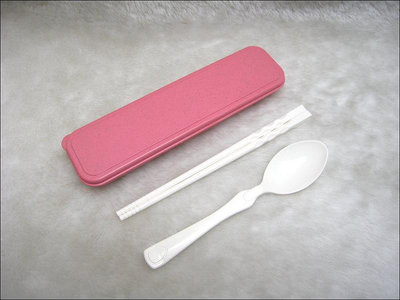 環保餐具-20CM-ABS餐具組-粉紅色