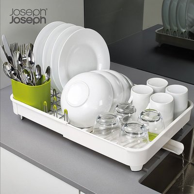 英國進口正品JOSEPH可伸縮碗碟整理架廚房置物架瀝干器餐具瀝水架