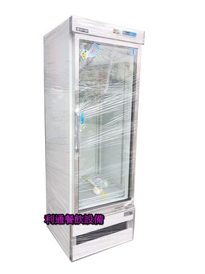 《利通餐飲設備》得台600L單門立式玻璃冷藏櫃 飲料櫃 冷藏展示冰箱～