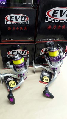 【欣の店】EVO 海力士 釣樂 GK2000/3000 捲線器 附線 3-120m