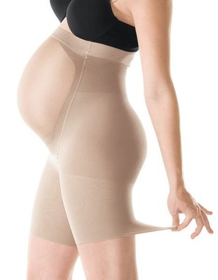 美國品牌SPANX~孕婦專用提臀托腹束褲 塑身褲/三分束身褲 #163 Mama系列 膚色/黑色