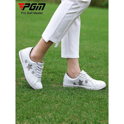 高爾夫球鞋 高爾夫鞋 運動鞋 PGM專櫃品 高爾夫球鞋女鞋golf運動鞋子無釘鞋軟皮防水舒適小白鞋