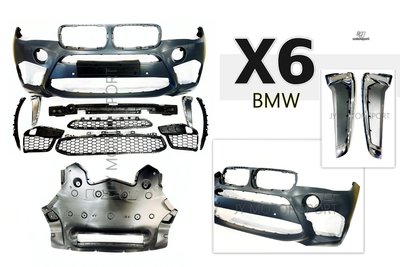 小傑車燈精品--全新 BMW 寶馬 F16 X6 升級 X6M 樣式 前保桿 素材 PP AN台灣製