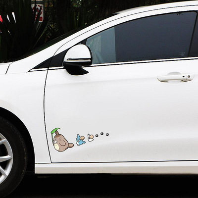 龍貓車貼個性動漫卡通創意搞笑動物貼紙車身汽車劃痕貼玻璃裝飾貼