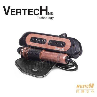 【民揚樂器】民謠吉他拾音器 VERTECH VS-9 被動式雙線圈 木吉他拾音器可收打板