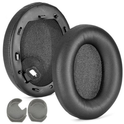 gaming微小配件-索尼1000XM4耳機罩適用於 SONY WH-1000XM4 替換耳罩 耳墊 耳機套 自帶卡扣附送墊棉  一對裝-gm