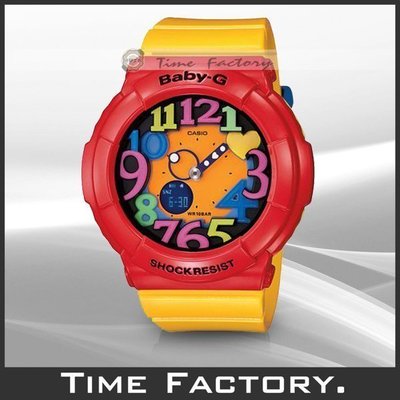 時間工廠 無息分期 CASIO BABY-G 炫彩霓虹LED腕錶 BGA-131-4B5 (BGA 131 4 B 5)