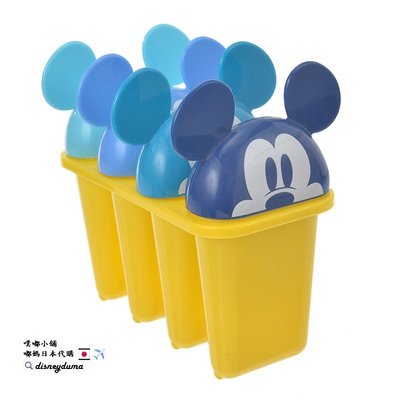 【噗嘟小舖】現貨 日本正版 米奇 自製冰棒盒 大頭造型 製冰盒 模型盒 DIY 親子同樂 果汁 迪士尼 Mickey