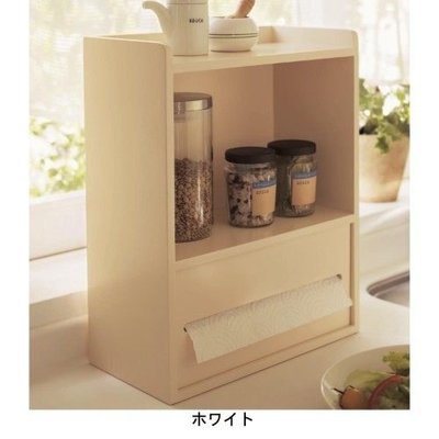 艾苗小屋-日本進口廚房桌上型紙巾收納櫃