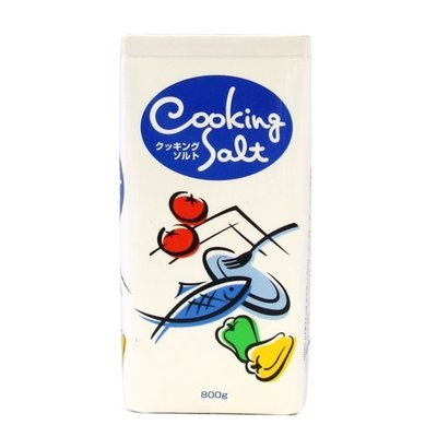 +東瀛go+ 日本進口 COOKING SALT 盒裝家庭用鹽800g 天日鹽 日本食鹽製造株式會社 食用鹽 鹽巴