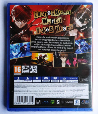 PS4正版游戲 P5R 女神異聞錄5R皇家版 英文版