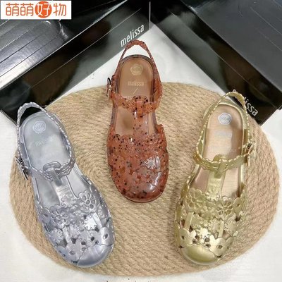 【hot sale】2022melissaˉ新款鏤空蕾絲蘿莉塔果凍鞋洞洞鞋女涼鞋~萌萌好物