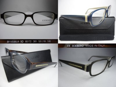 信義計劃 眼鏡 ICEBERG IG 80172 義大利製 光學眼鏡 膠框 內外雙色框 Eyeglasses .