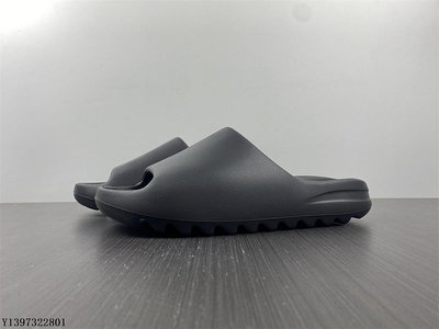 Adidas Yeezy Slid 黑色黑瑪瑙時尚 椰子潮流拖鞋 HQ6448公司級