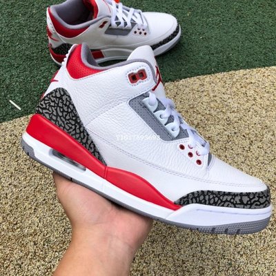 Air Jordan 3 OG “Fire Red”流川楓 白紅 爆裂 氣墊短筒籃球鞋DN3707-160男鞋
