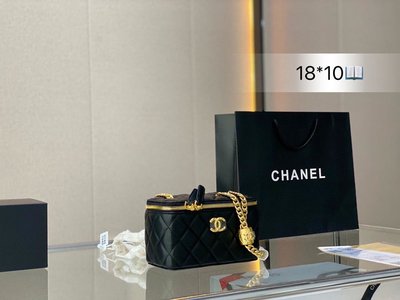 【二手包包】香奈兒22K小金柱來襲Chanel 22K小金珠調節扣WOC黑金-眼愛上新款調節扣搭配雕花菱 NO45629